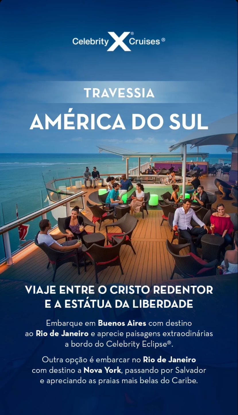 Roteiro de Cruzeiro de cristor redentor até a estatua da libedade