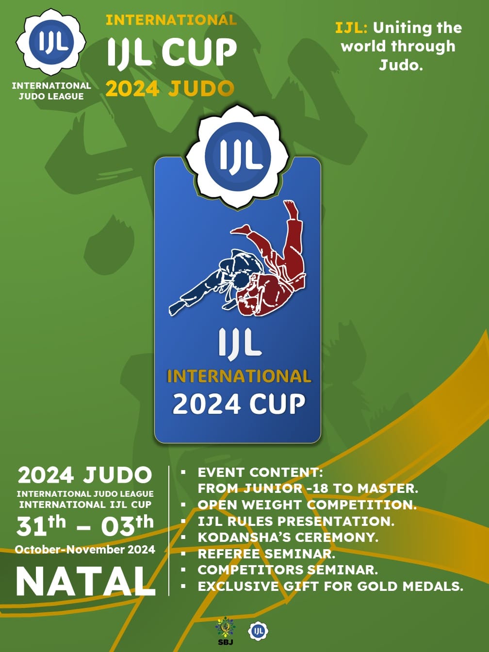 Competição international IJL CUP 2024 JUDO - Agencia de viagem em natal