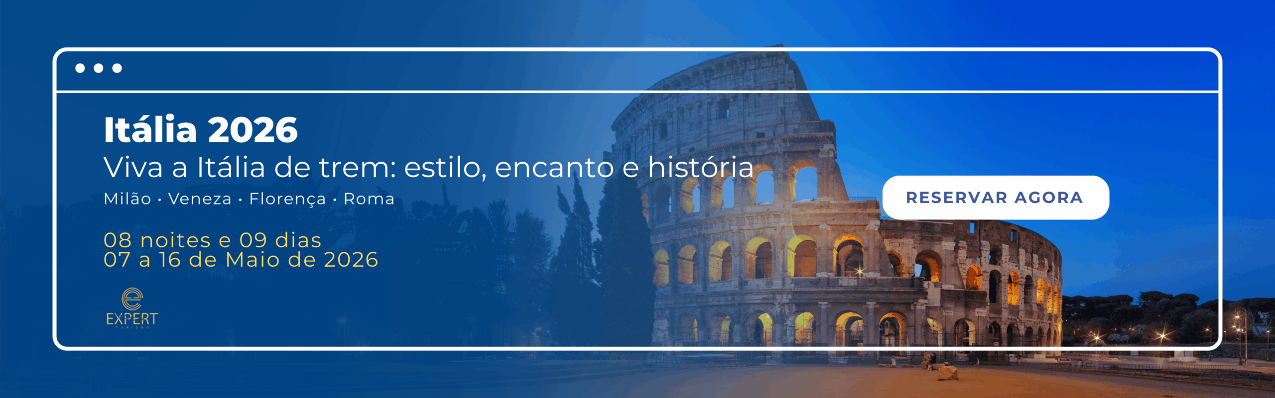 Itália com Trenitalia 2026