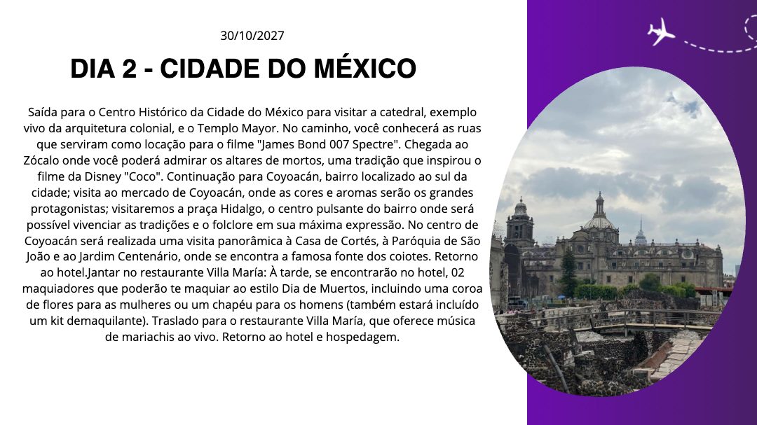 México no Dia dos Mortos 2027 Pacote Completo (3)